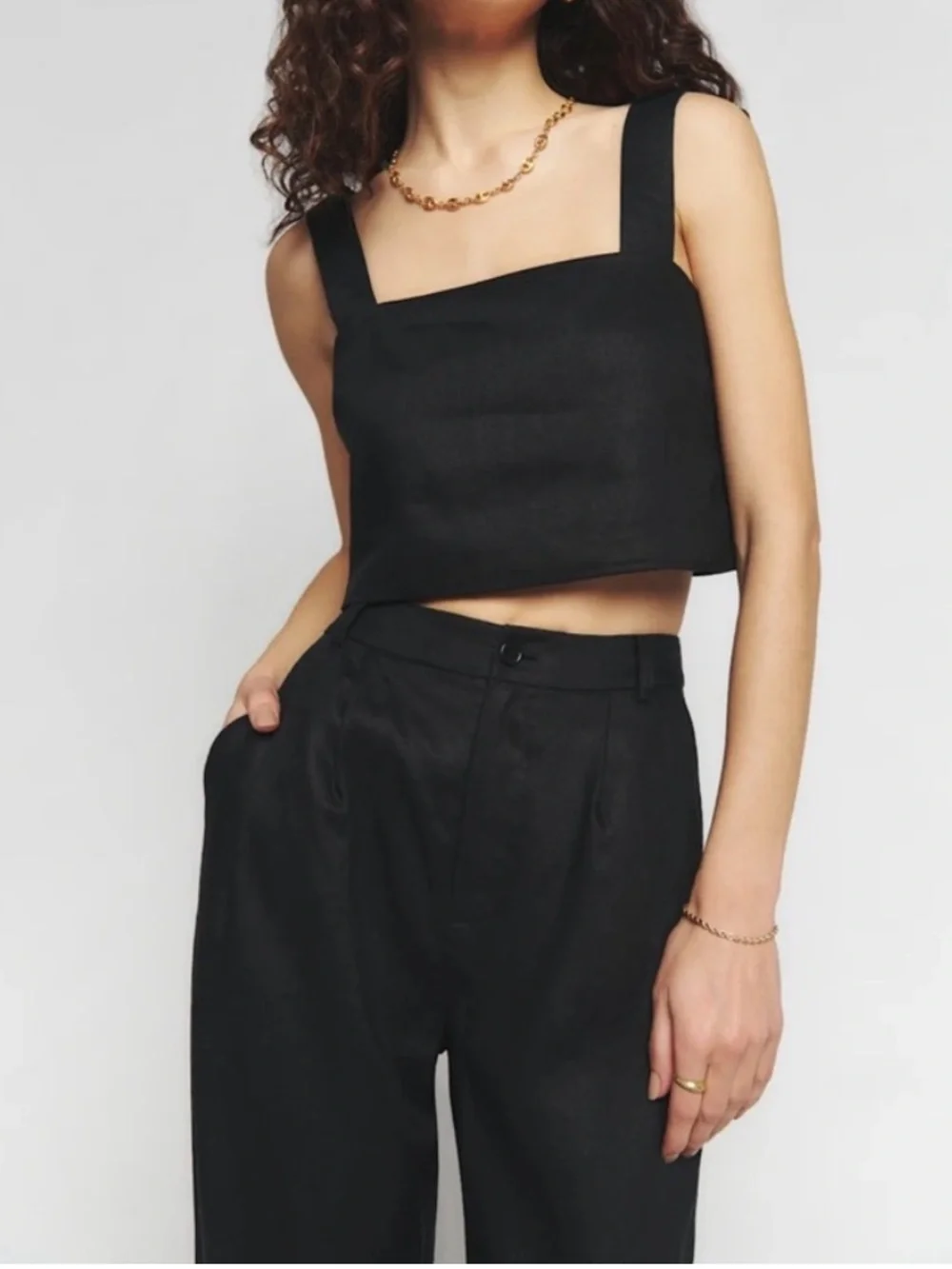 Reformation Olivia Linen Two Piece